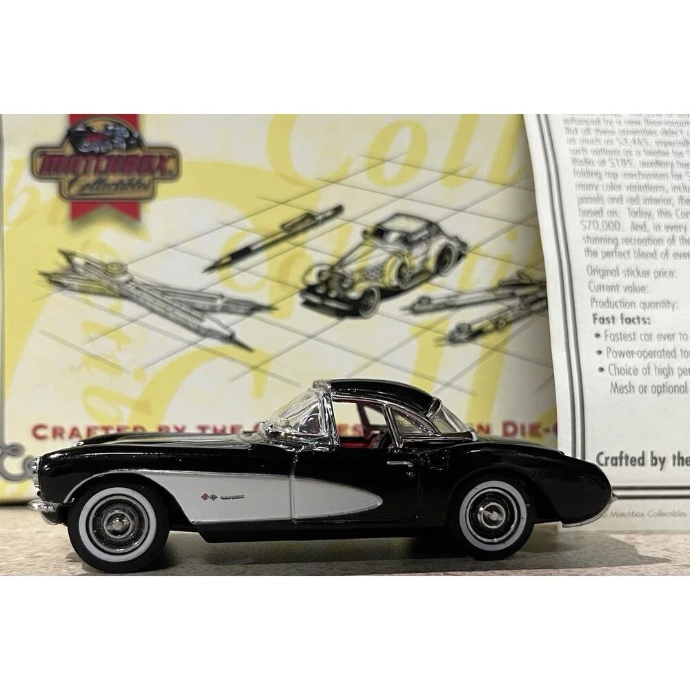 Vintage Matchbox Collectibles 1956 Chevy Corvette Convertible Hardtop Diecast